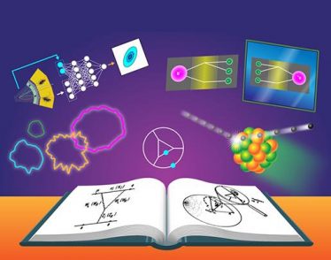 Illustration of physics book
