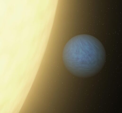 Hydrogen planet orbiting star