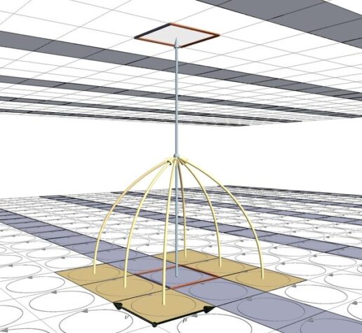 Conceptual line drawing of machine learning architecture