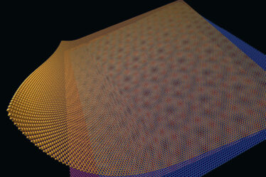 Moire pattern of superconductive trilayer graphene.