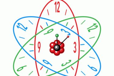 Illustration of atomic clock.