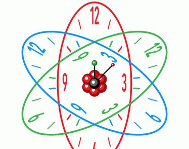 Illustration of atomic clock.