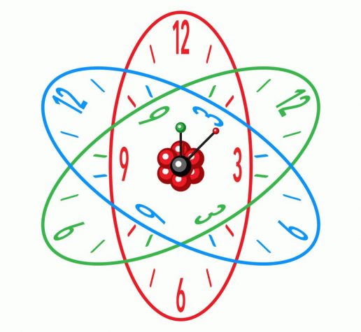 Illustration of atomic clock.