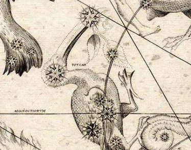 Detail from Johann Bayer's 1603 star atlas Uranometria