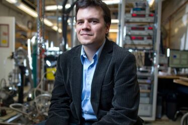 Pablo Jarillo-Herrero in his lab