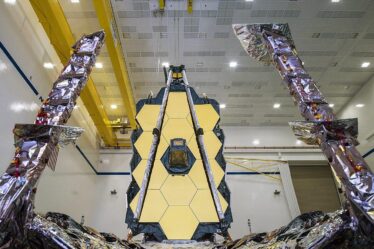 James Web Space Telescope during assembly in TKYEAR