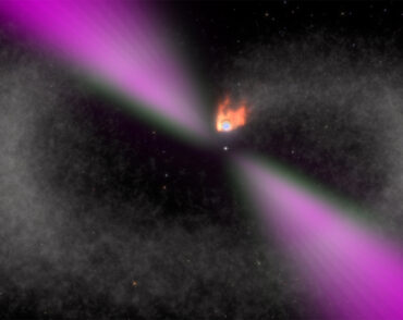 illustrated view of a black widow pulsar