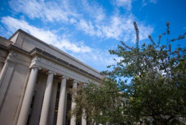 columned facade of MIT Building 10