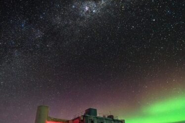 The IceCube Lab at the South Pole.