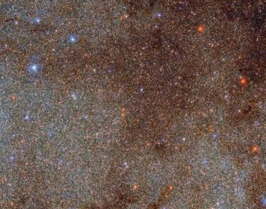 Image of stars and dust clouds of Milky Way