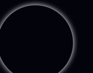 graphic depicting black hole on black background