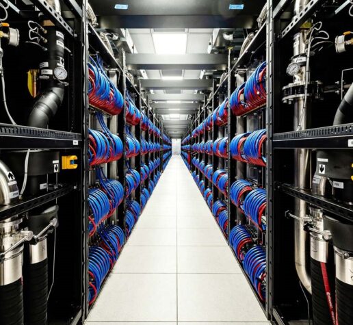 Aurora supercomputer machinery