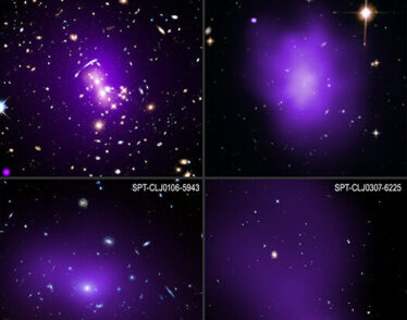 Composite of 4 images of SPT Clusters