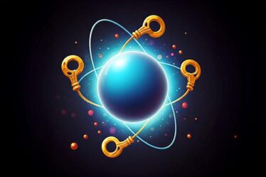 atom that has 4 electrons shaped like locks