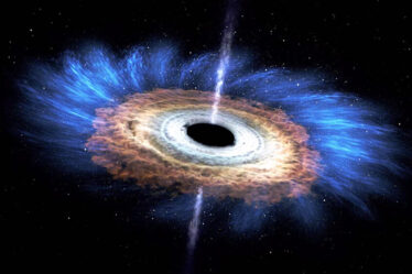 star being torn apart by a black hole